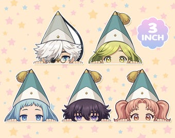 Witch Hat Atelier Peeker Sticker — 3 Inch Glossy Waterproof Laptop Sticker