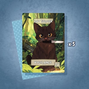 Cat Soldier Tokens / MTG Tokens / Custom Tokens
