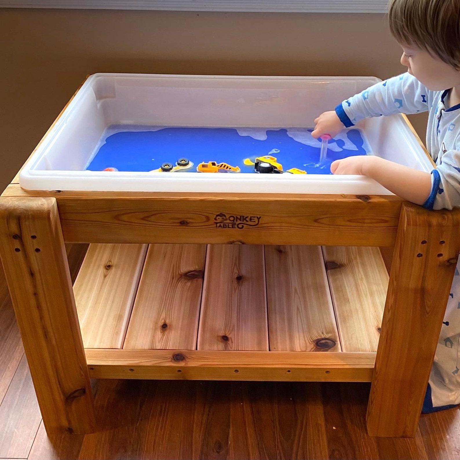 Sensory Table Single Bin With Lid & Shelf Etsy