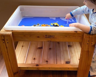 Sensory Table Single Bin with Lid & Shelf