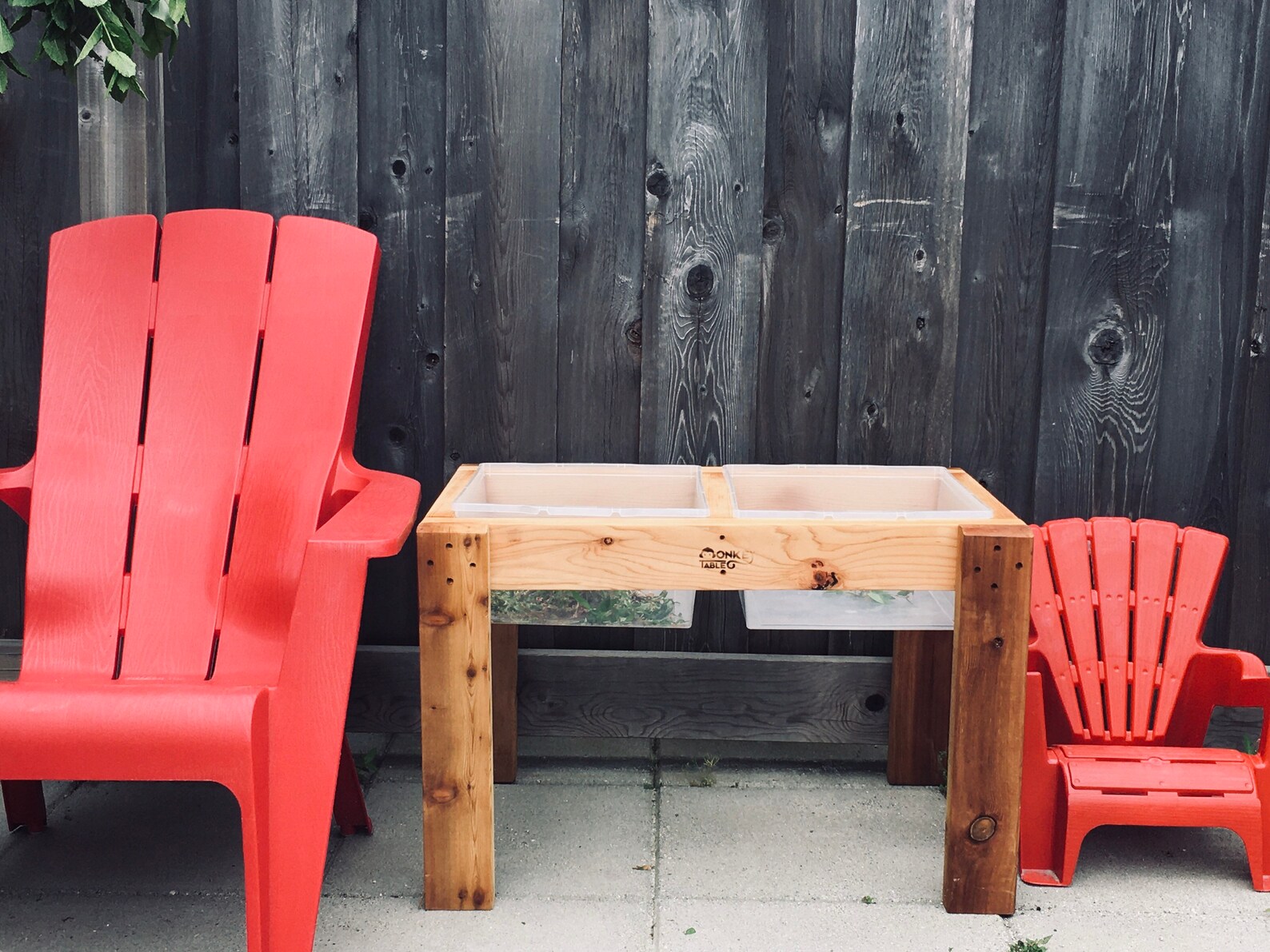 Sensory Table Dual Bin With Lids for Outdoor Play | Etsy