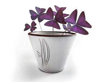 Vintage Flower Pot | Mid Century Modern Planter | German Pottery | Ceramic Plant Pot