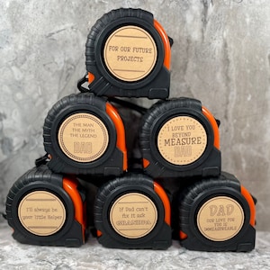 Engraved measuring tape for Father’s Day