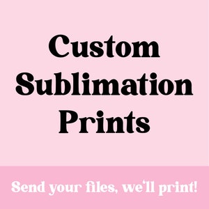 Custom Sublimation Printing - A4 - Fabric & Hard Surfaces - Sublimation Transfers - Press Yourself At Home - Your Personal Designs Printed