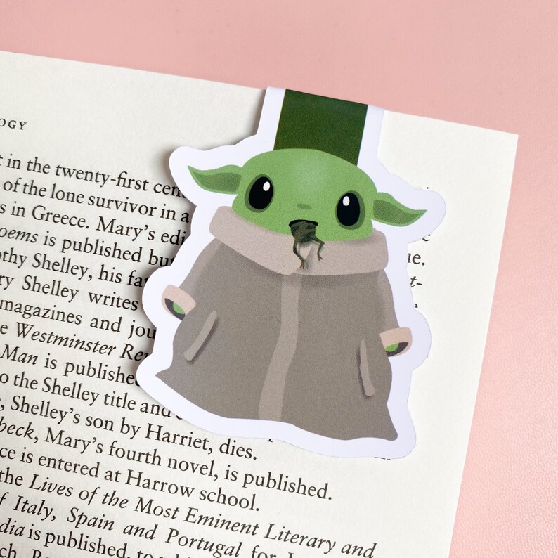 Baby Yoda Bookmark the Mandalorian Reader Gift Etsy UK
