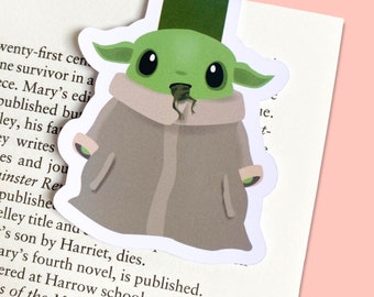 Baby Yoda Magnetic Bookmark - The Mandalorian - Reader Gift - Cute Kawaii Gift Idea