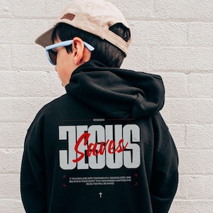Christian kids hoodie Jesus Saves Christian Youth hoodie Romans Hoodie Gift for kids Christian Crewneck Religious Hoodie Bible Verse Hoodie