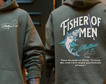 1a Mens Christian Hoodie Jesus Hoodie Men Christian Sweater Christian Merch Fisher Christian Hoodie Christian Streetwear Jesus Shirt