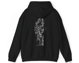 Mens Christian Hoodie Mens Christian Sweater Lion of Judah Christian Mens Shirt Christian Merch Women Christian Hoodie Plus Size Sweatshirt