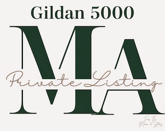 Gildan 5000 Custom Listing for Men - MA