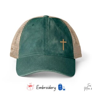 Embroidery Christian Hat for Women, Faith Baseball Cap, Ponytail Hat, Scripture Hat, Mission Trips, Cute Christian Hat, immagine 8