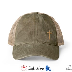 Embroidery Christian Hat for Women, Faith Baseball Cap, Ponytail Hat, Scripture Hat, Mission Trips, Cute Christian Hat, immagine 16