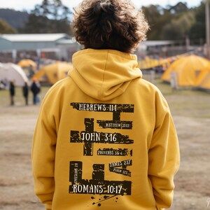 Christian kids hoodie Faith Kids Hoodie Christian Youth Hoodie Gift for kids Christian Crewneck Religious Hoodie Bible Verse Hoodie