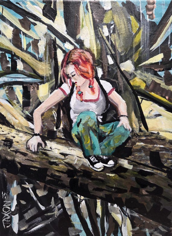 Original Acrylic on Canvas 9x12 - Kate