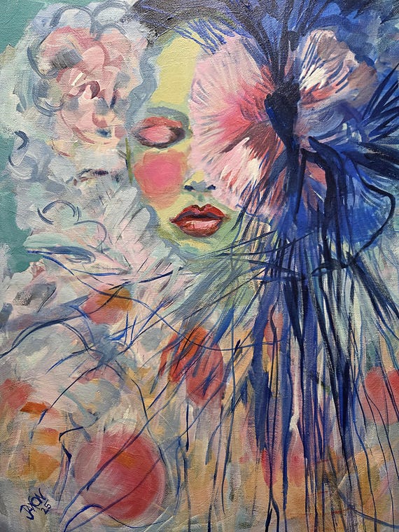 Original Acrylic on 16x20 Canvas - Chaos