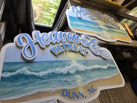 Custom Wooden Beach House Signs