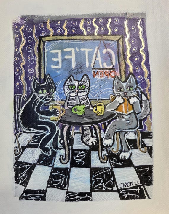 Cat'fe - Digital Download of Original