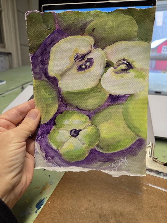 Quinces | Original Acrylic Painting Framed
