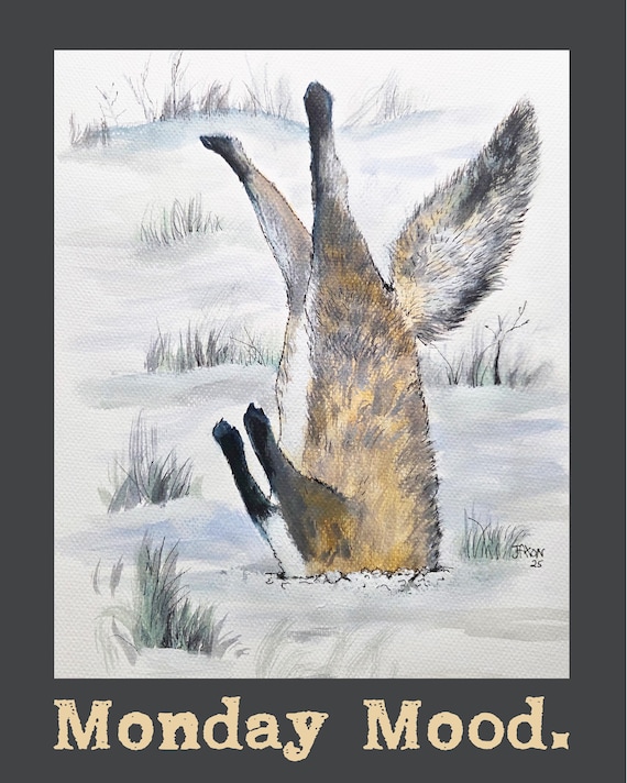 Monday Mood Fox Digital Download