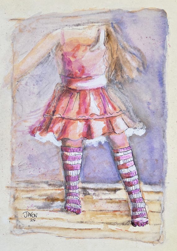 Ballet Dancer - 9x12 Original