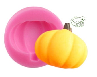 Pumpkin Silicone Mold, Set of 2, Use with resin, chocolate, clay, or wax