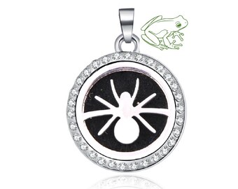 Aromatherapy Spider Charm with Essential Oil Pad, Sold Individually, Stainless Steel