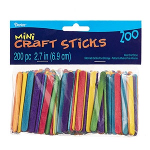 Large Wood Craft Sticks, Set of 60, 5.86 in X 0.72 In, Great for Art  Projects, Craft Activities, and More 