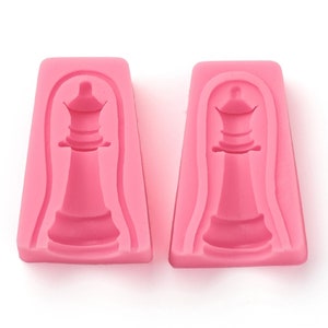 Chess Queen Silicone Mold, 3D Chess Game Piece, Make your own chess pieces in resin, chocolate, gumpaste and more