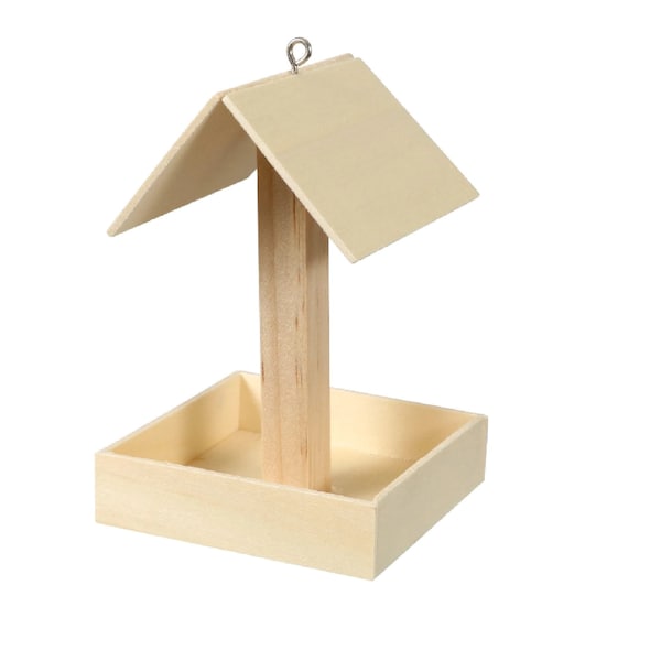 Wood Bird Feeder Craft Kit, Attract some colorful birds to your yard with own handmade feeder