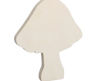 Mushroom Wooden Blank to Paint, Decoupage, or even bling it out, Make it realistic or use your artistic license and go wild