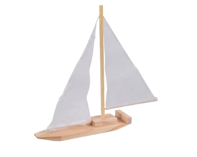 Wood Sailboat Craft Kit Sail Across Your Imagination With | Etsy