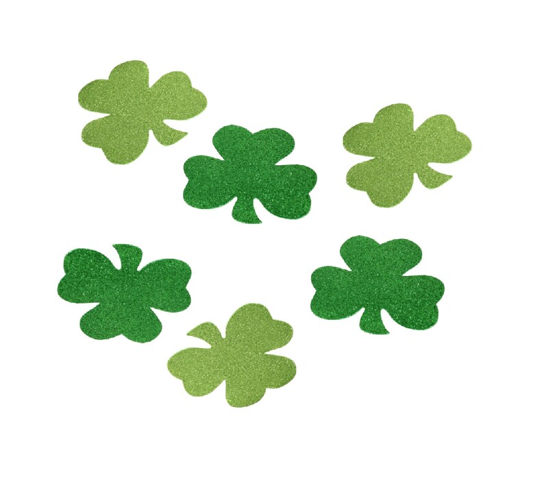 Glittered Foam Shamrocks for Craft Projects Set of 12 4 Etsy