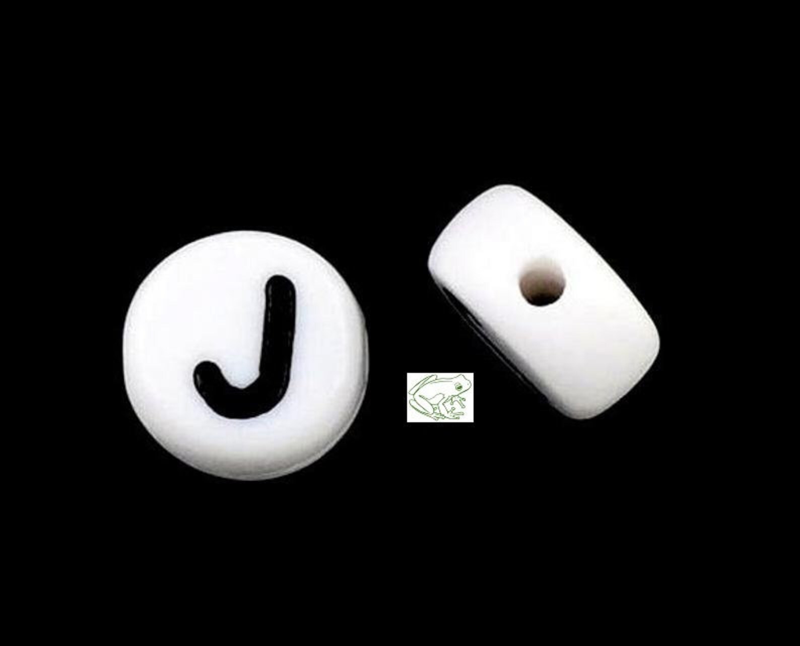 Letter Bead J Beads Set of 25 7mm Alphabet Beads ABC Etsy