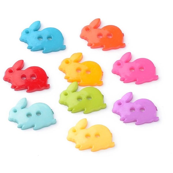 Bunny Buttons - Etsy