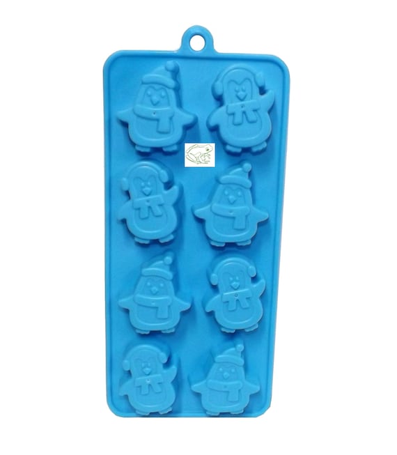 Penguin With Hats and Scarves Silicone Mold for Ice, Chocolate, Soap and  More, Has 8 Cavities 