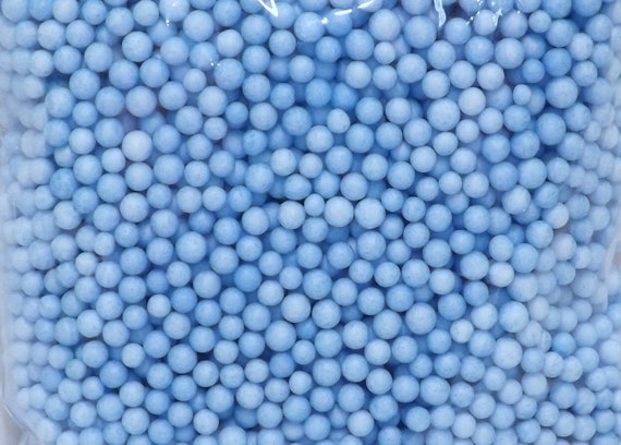 Blue Foam Ball Beads for Slime, Resin, or Other Crafts, 28.9 Cu In, 473 Ml  -  Israel