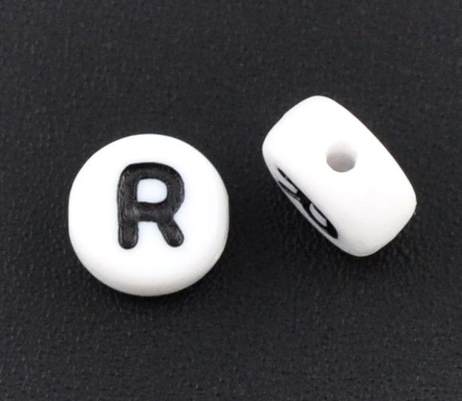 Letter bead R beads Set of 25 7mm Letter Beads Alphabet Etsy