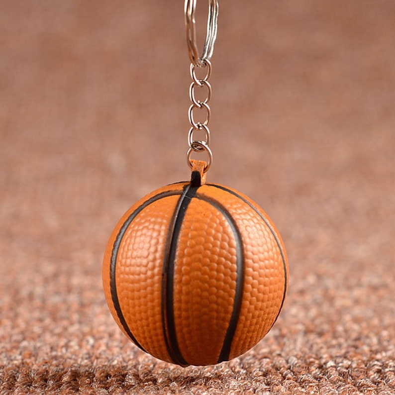 4.3 cm Hoops Charm Dunk Pendant Squishy Basketball Pendant Sold Individually Basket Baller Great for Sport Nuts 3D Pendant