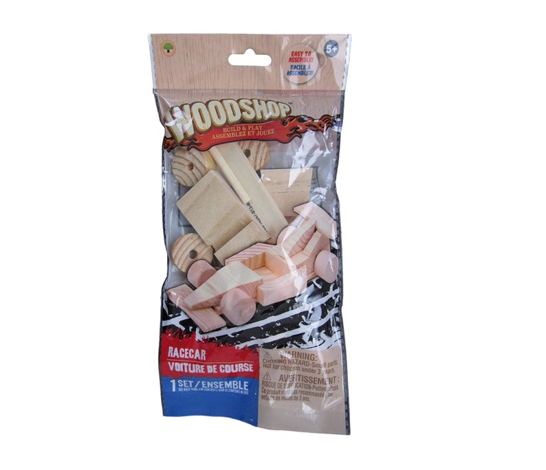 Wood Racecar Craft Kit, Comes with everything you need to build it yourself, Great Boredom Buster image 2