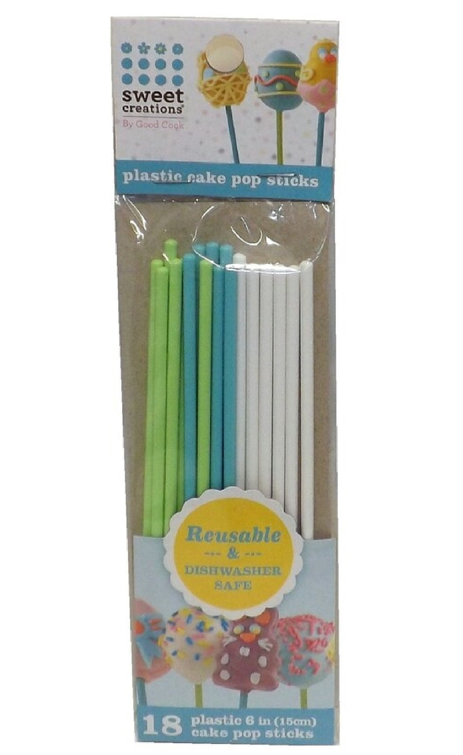 Sky Blue Paper Cake Pop and Lollipop Stick - Biodegradable - 6 x