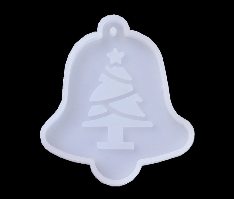 Make your own Christmas Bell Ornament with Christmas Tree Resin Silicone Mold