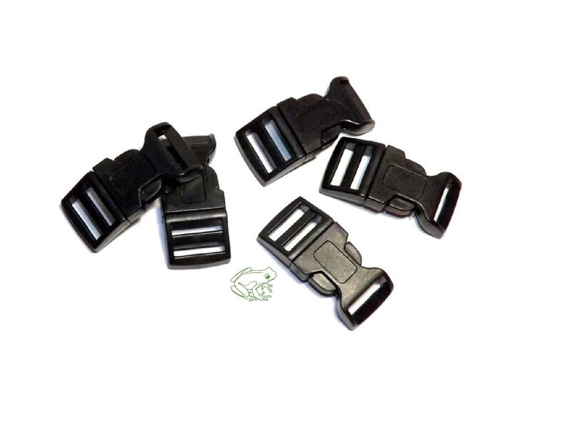 Plastic Paracord Clasps Sewing Set of 5 Contoured Side Release Survival Closure 36 mm Military Two-Piece Buckle Plastic Buckle Claps