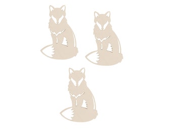 Fox Wooden Cut out, Set of 3, Add them to signs, forest theme projects, or even your wall