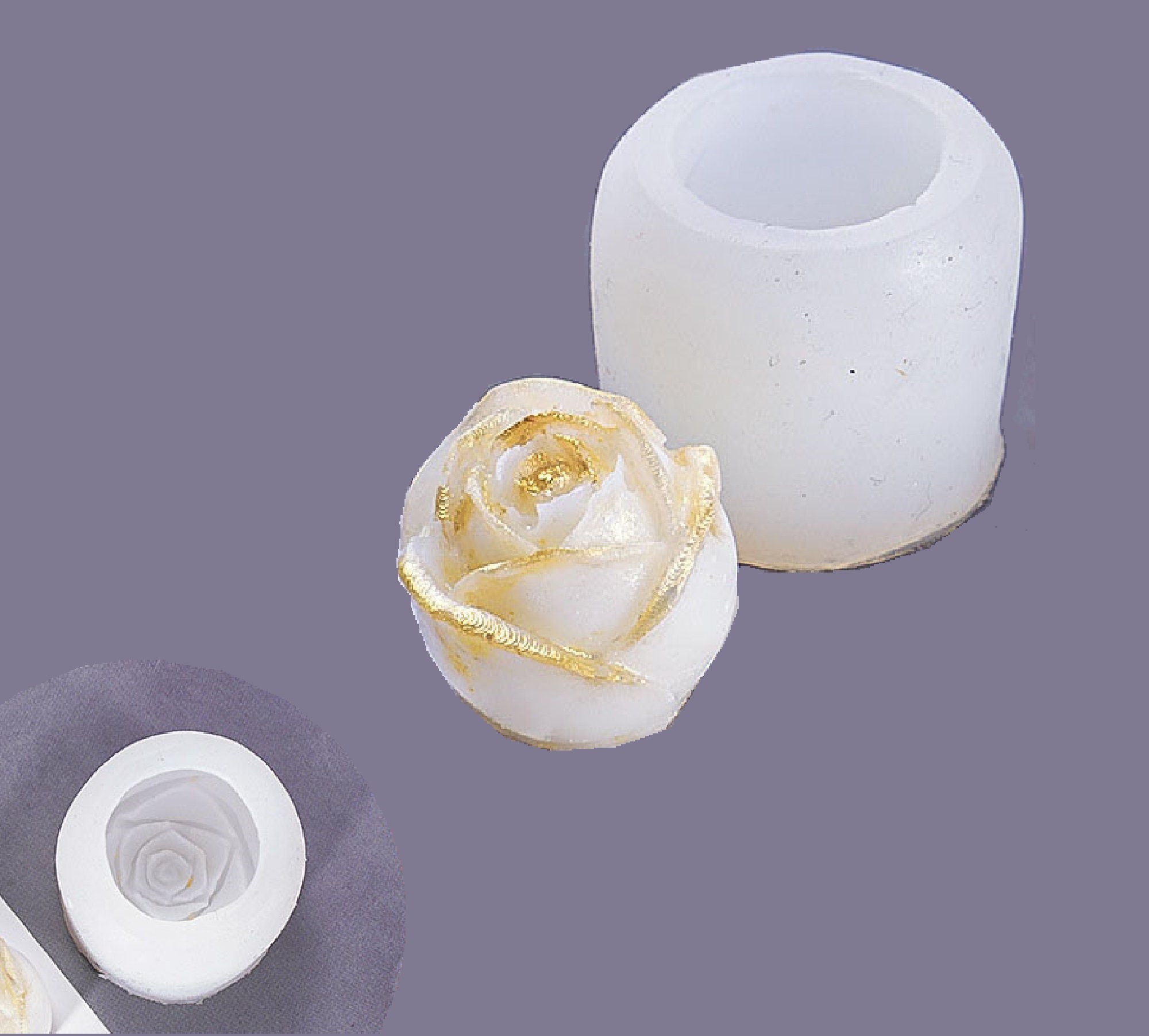 3D Silicone ROSE mold - silicone flower mold - votive candle - lotion – The  Handmade Charm