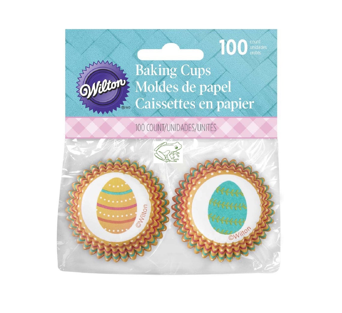 Easter Egg Mini Muffin Liner Set 100 Wilton Stripes and Etsy