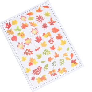 Autumn Leaves Decal PVC Decorative Sticker for Resin Work Not - Etsy