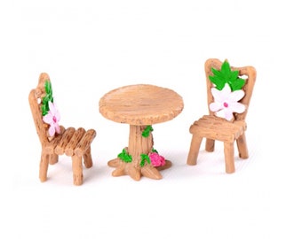 Spring Table and Chairs Set, Made of Resin