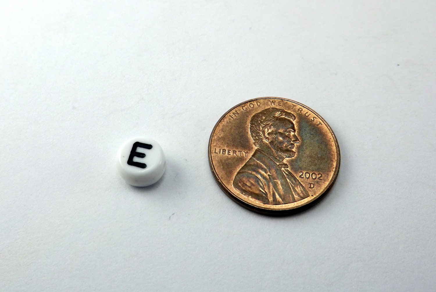 Letter Bead E Beads Set of 25 7mm Alphabet Beads Letter Etsy