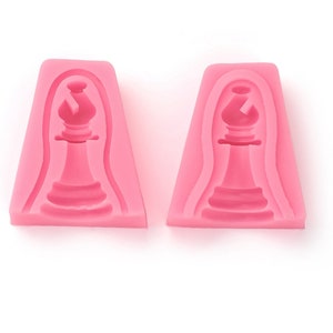 Bishop Silicone Mold, 3D Chess Game Piece, Make your own chess pieces in resin, chocolate, gumpaste and more