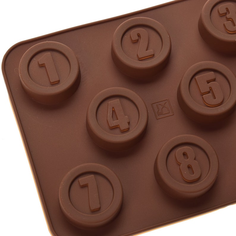 Number Mold Silicone Number Mold Candy Mold Fondant Mold 1 Etsy